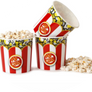 Red/White Classic Striped Popcorn Tubs