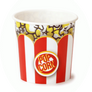 Red/White Classic Striped Popcorn Tubs