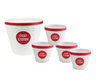 Popcorn Bowl Set W/Kernel Catcher