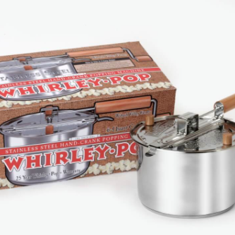Whirley Pop Stainless Steel Popper with Popcorn Kit
