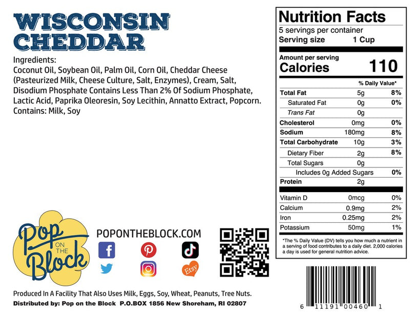 Wisconsin Cheese Popcorn – PopOnTheBlock