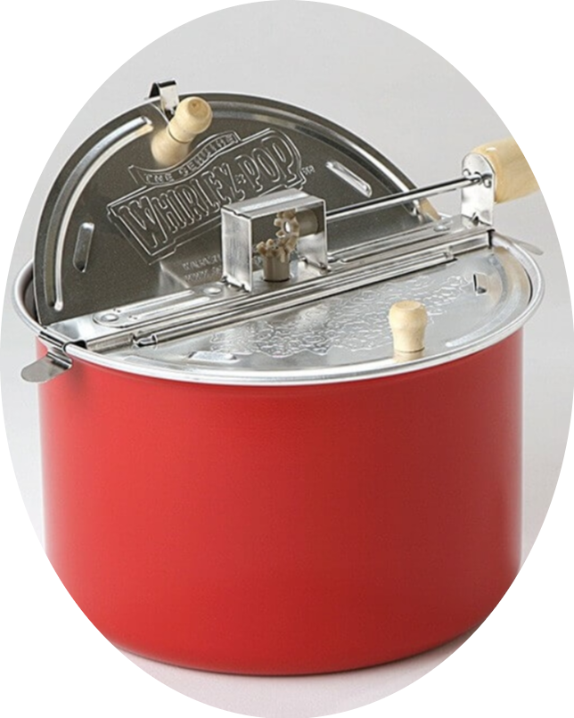 Cook N Home Stovetop Popcorn Popper with Crank, 6 Quart Stainless Steel  Popcorn Pot, Silver